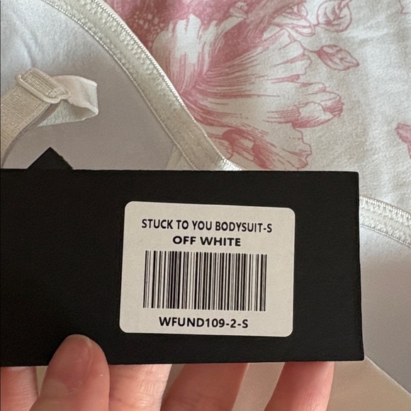 White fox Stuck to You bodysuit - Picture 3 of 4